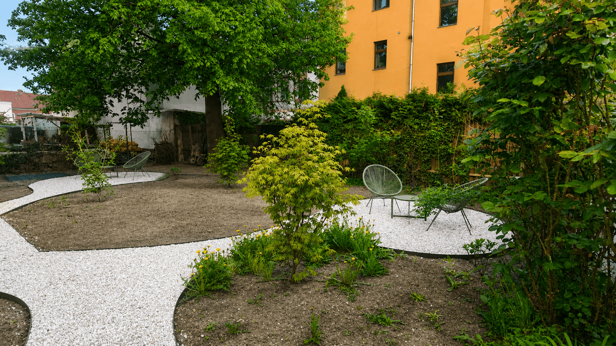 Comfort in Muted Tones — garden and exterior