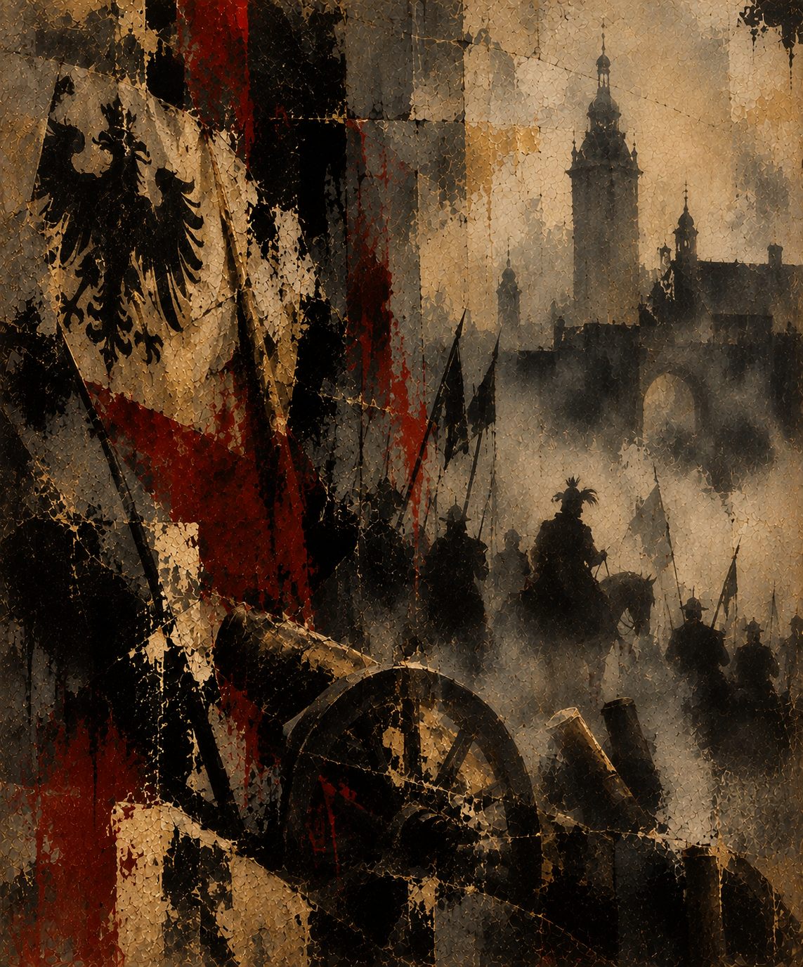 Ilustrace k pověsti Prušáci v Budějovicích